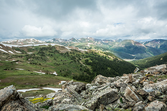 The Rockies from the Pass