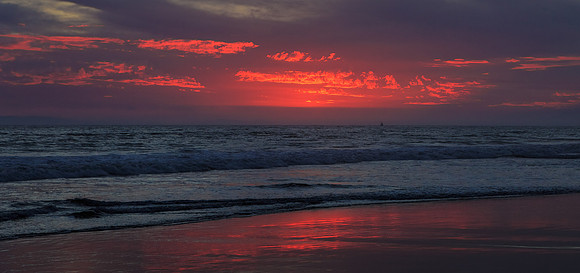 Sunset color burst
