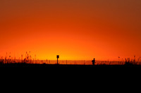 Jogging at Sunset