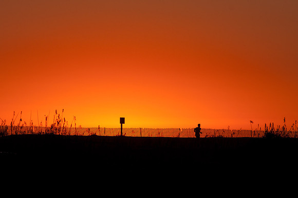 Jogging at Sunset