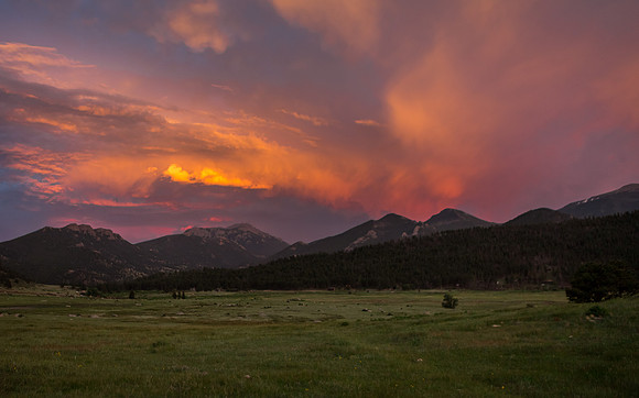 Sunset in the Rockies