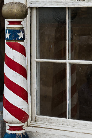 Barber shop reflection