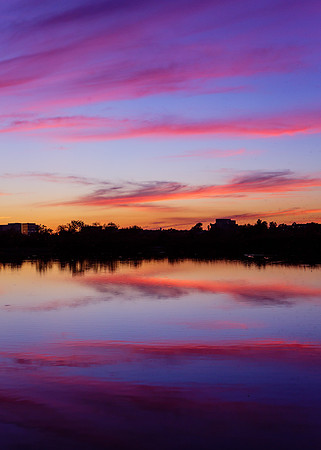 Purple skies at dusk.....