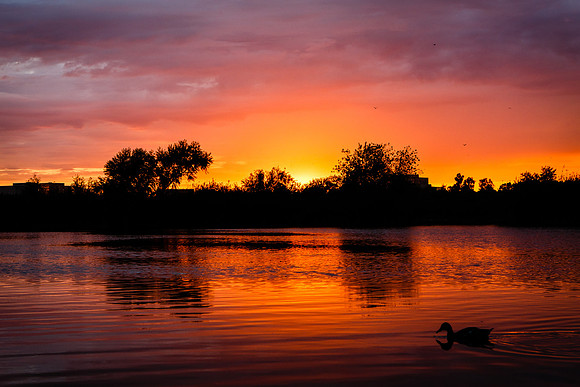 Colorful end to the day.....